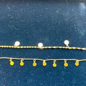 Beautiful set of gold platted bracelets